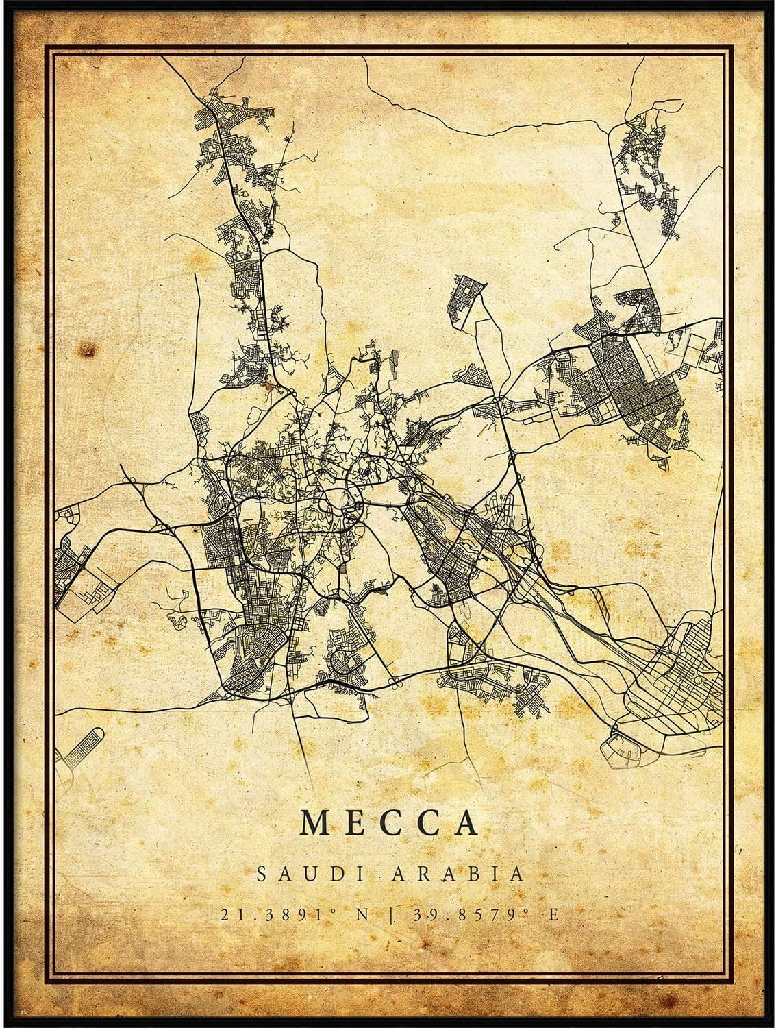 麦加（Makkah）古董地图